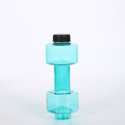 Creative Dumbbell Fitness Water Bottle Filled Cup