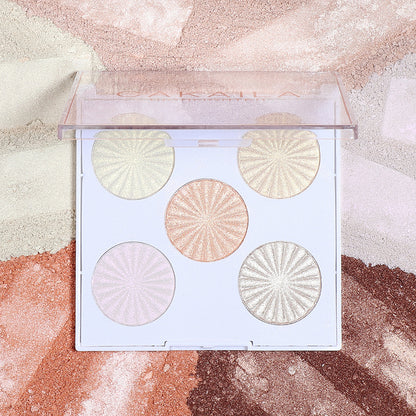 5-color Highlight Powder Enhances Silhouette Contour