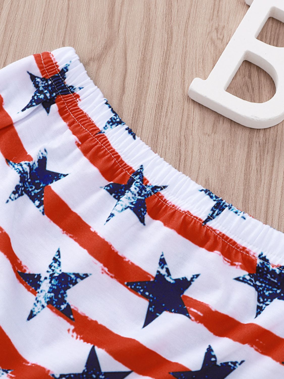 Kids Graphic Tank and US Flag Shorts Set