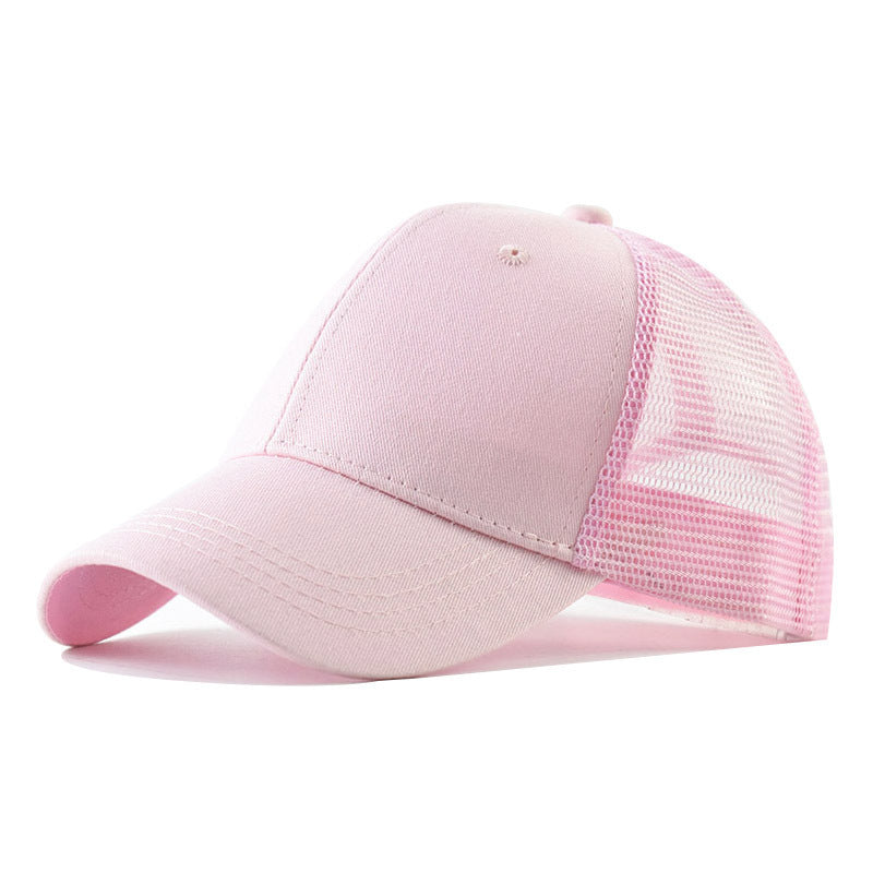 Pure Cotton Mesh Cap Simple Pure Cotton Breathable Baseball Cap