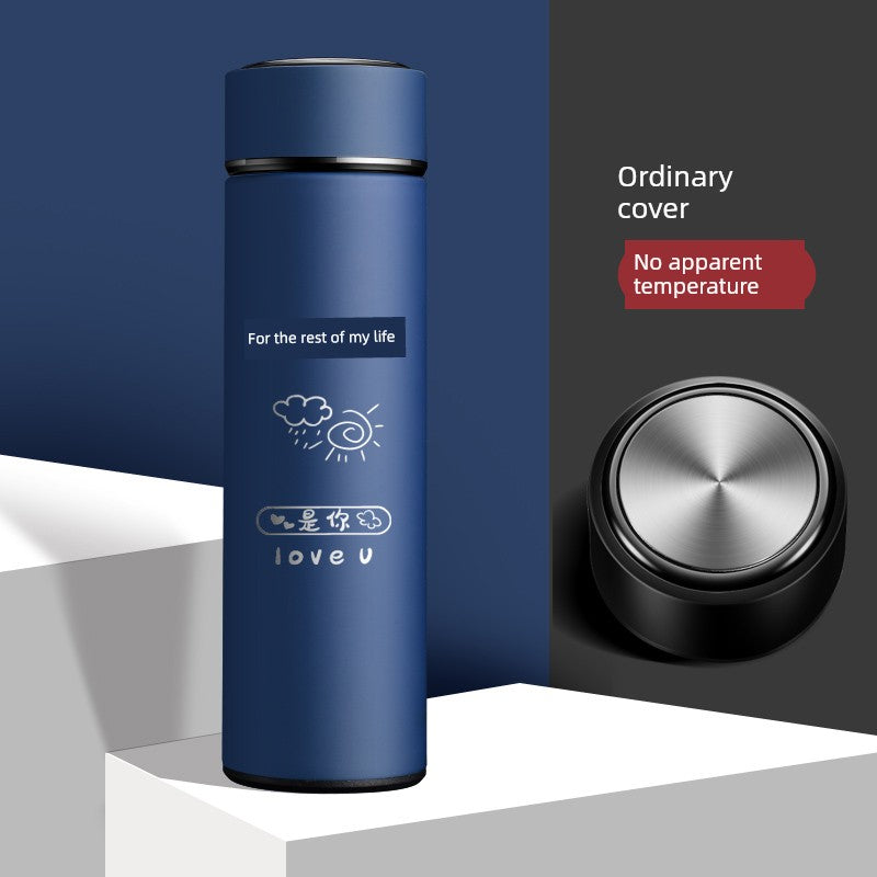 Frosted 304 Stainless Steel Personality Lettering Water Cup