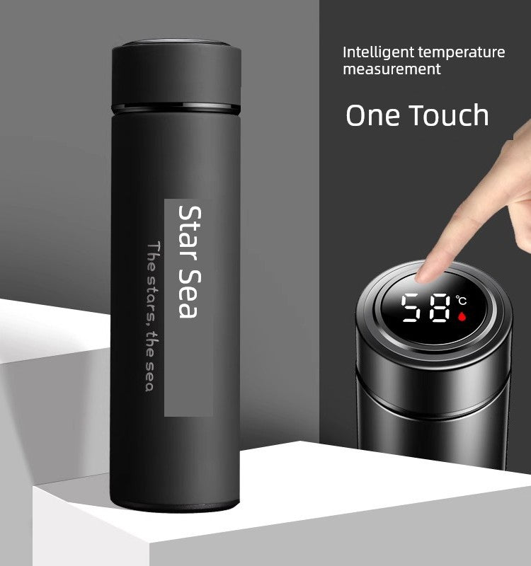 Frosted 304 Stainless Steel Personality Lettering Water Cup