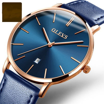 Brand Watches Hot Selling Japanese Waterproof Thin Quartz Watch Men's Watch