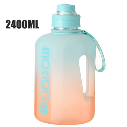 Super Large Capacity Sports Water Bottle Water Cup Male And Female Oversize Drop-resistant Fitness