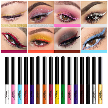 Non Smudge Waterproof Long Lasting Fine 16 Color Liquid Eyeliner Set