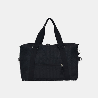 Textured Nylon Travel Bag