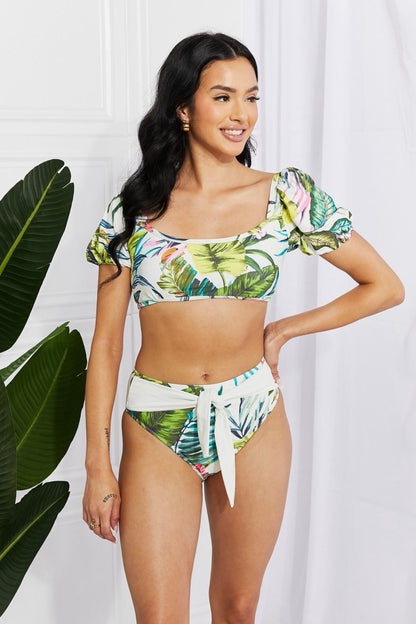 Marina West Swim Vacay Ready Pofmou-bikini in blomme