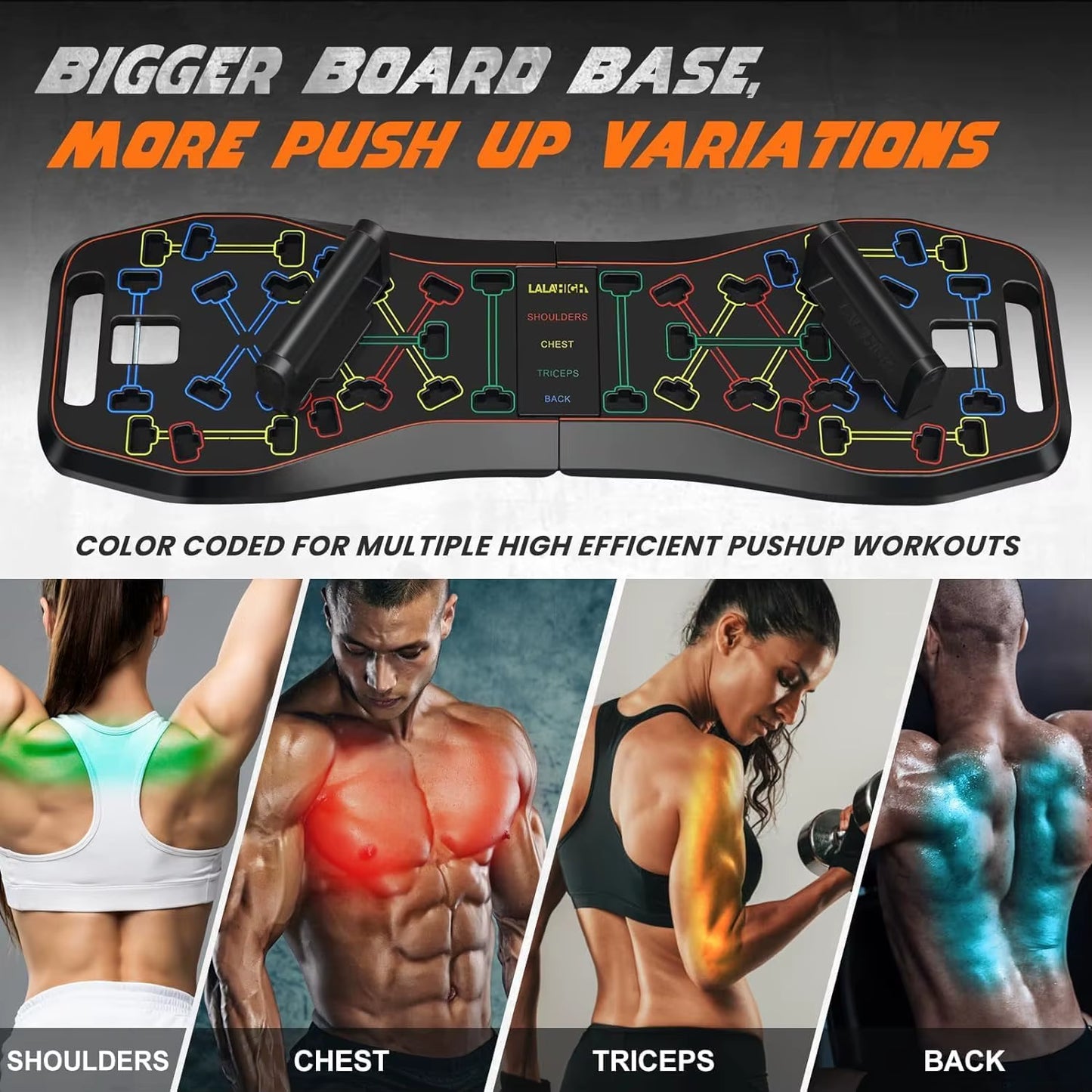 Portable Home Gym System: Large Compact Push up Board, Pilates Bar & 20 Fitness Accessories with Resistance Bands Ab Roller Whee