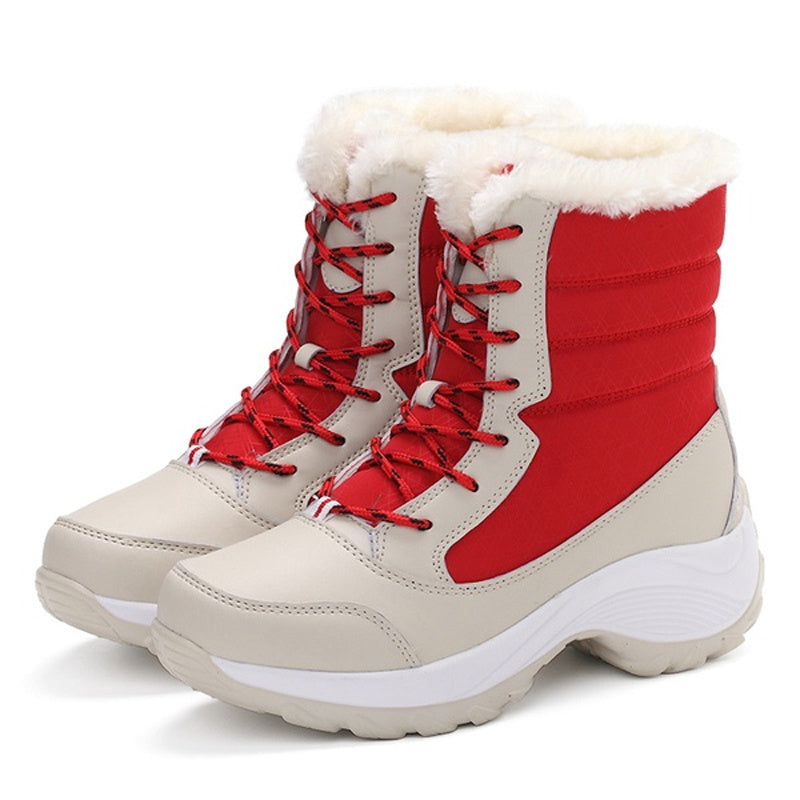 Snow Boots Plush Warm Ankle Boots For Women Winter Shoes