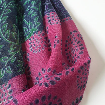 Anti-Sai Silk Scarf Women Geometric Cashew Print Thin Cotton And Linen Scarf