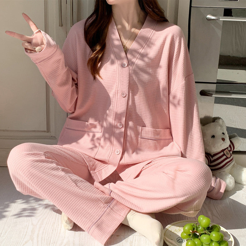 Women's Fashionable Floral Homewear Pajamas Suit