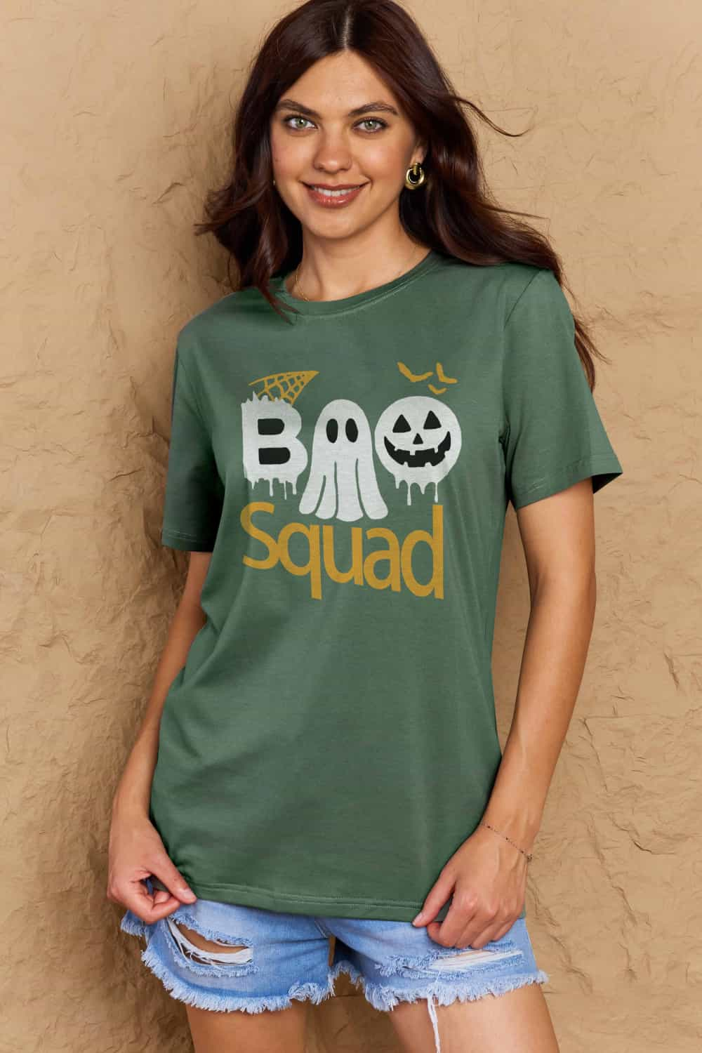 Simply Love Full Size BOO SQUAD Graphic Cotton T-Shirt