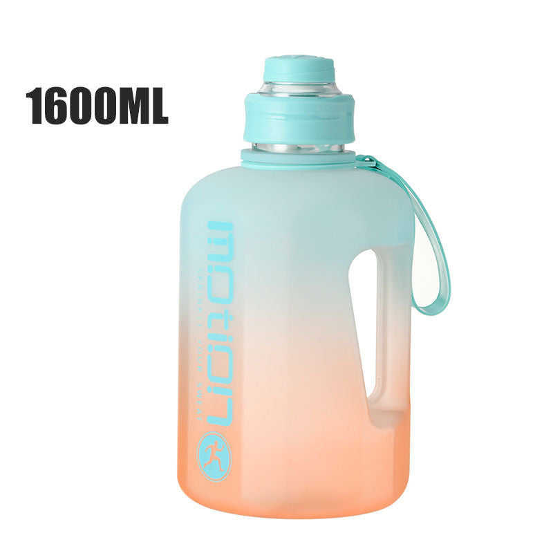 Super Large Capacity Sports Water Bottle Water Cup Male And Female Oversize Drop-resistant Fitness