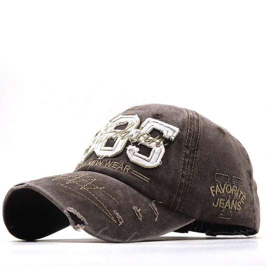 New Spring And Autumn Outdoor Cap Washed Baseball Cap