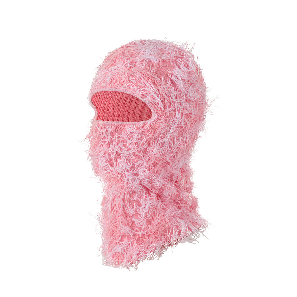 European And American Knitted Warm Face Mask