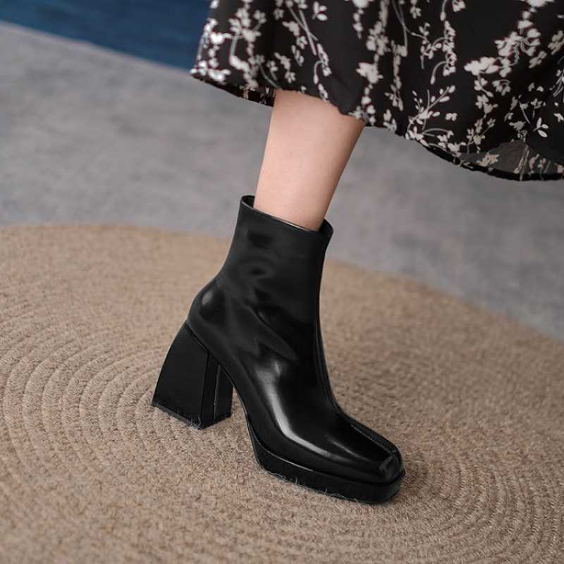 Fashion Soft Leather Women Boots Women Shoes