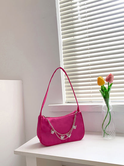 Butterfly Charm Polyester Hand Bag