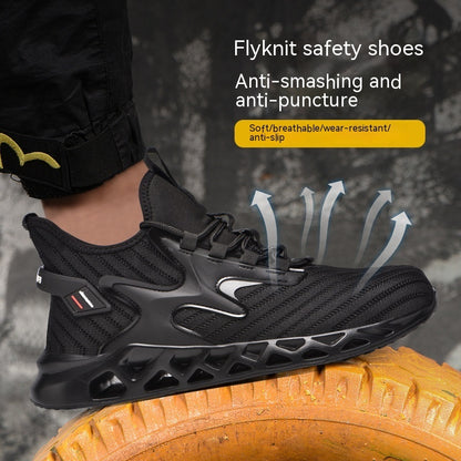 Anti Smashing And Anti Piercing Steel Toe Safety Shoes