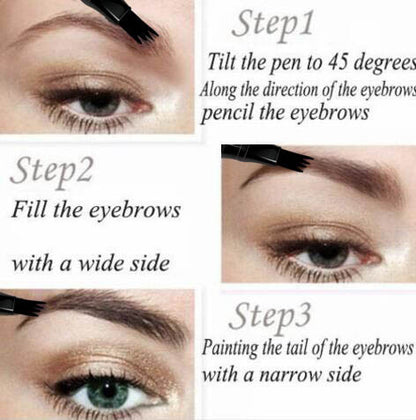 CmaaDu 4-head Eyebrow  4-point Eyebrow Pencil