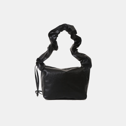 PU Leather Drawstring Shoulder Bag