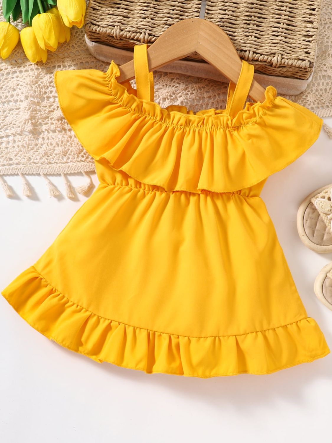 Baba Meisie Frill Trim Ruffle Soom Rok