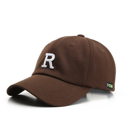 Adjustable Cap Letter R Embroidery Unisex Baseball Cap