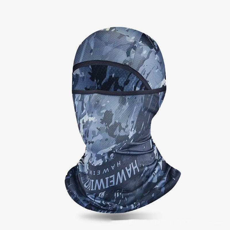 Summer Ice Silk Sun Protection Mask Men's Head Cover Full Face Fishing Sun Protection Scarf