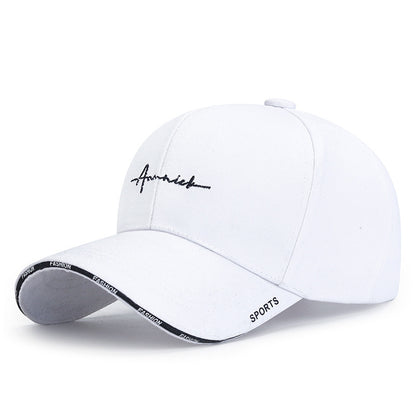 Women's Korean-style Letter Embroidered Peaked Cap Baseball Cap