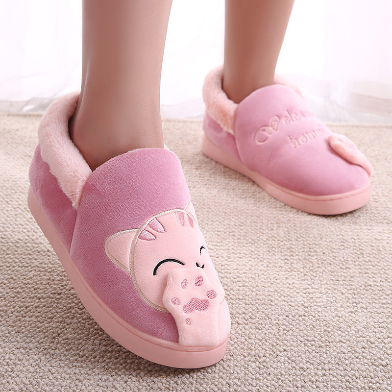 Cotton Slippers Women Platform Bag With Home