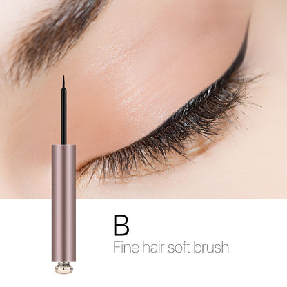 Rose Gold Beginner's Eyeliner Liquid Waterproof, Fast Drying And Non Dizzy Makeup Eyeliner Pen