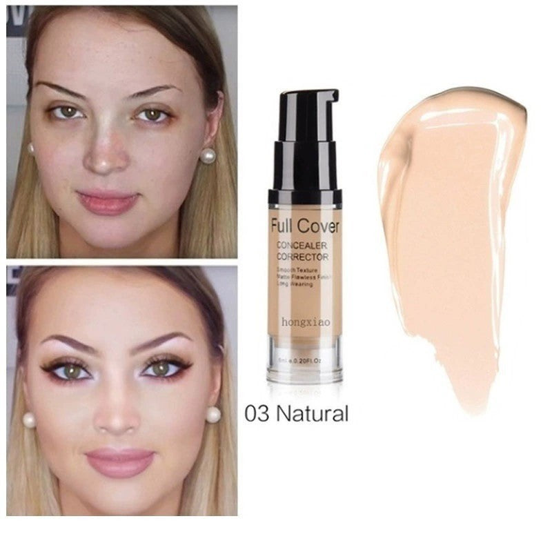 Lightweight Long-lasting Concealer Moisturizing Liquid Foundation 6ml