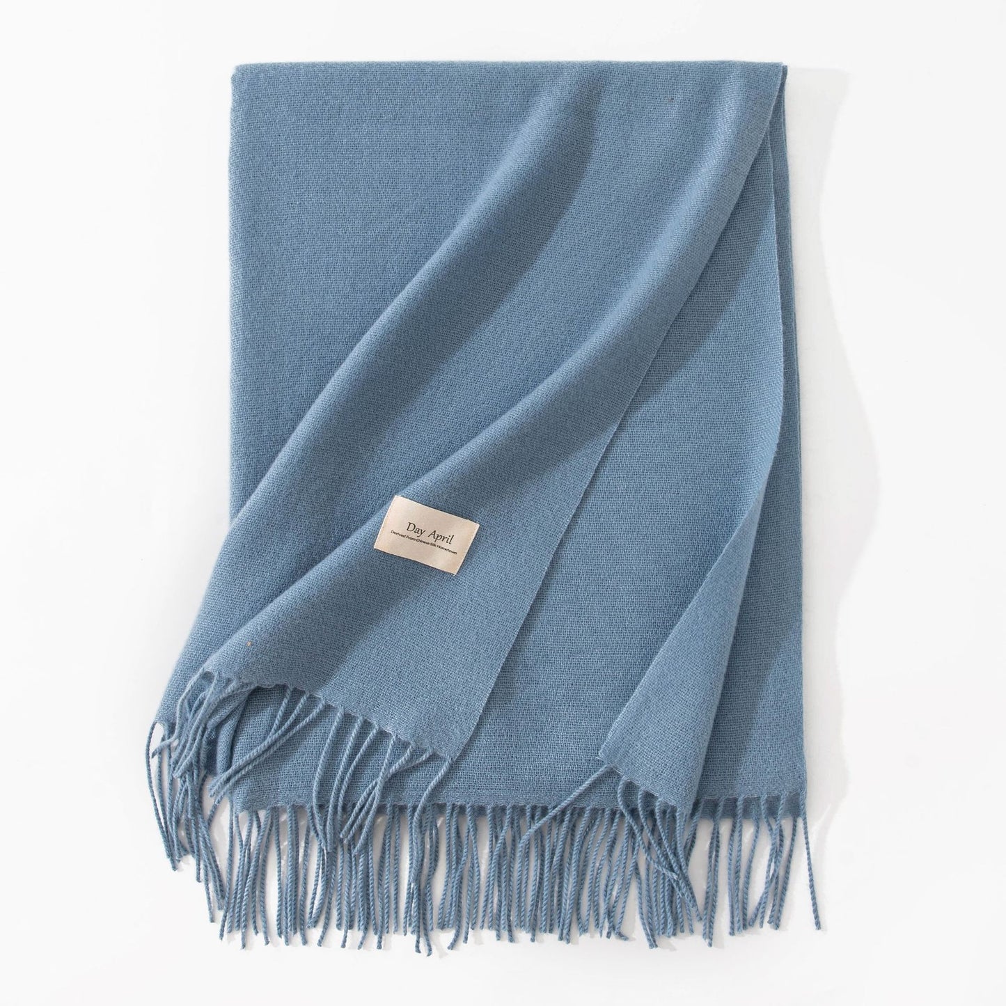 Pure Color Artificial Cashmere Scarf Women's Winter High-grade Shawl