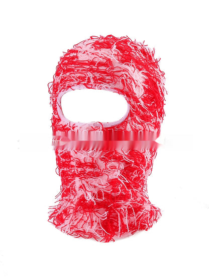 Colorful High Street Hip Hop Street Personality Knit Hat Unisex Warm Mask Hat