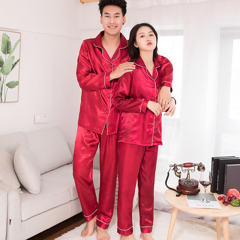 Men's And Women's Long-sleeved Trousers Couples Home Service
