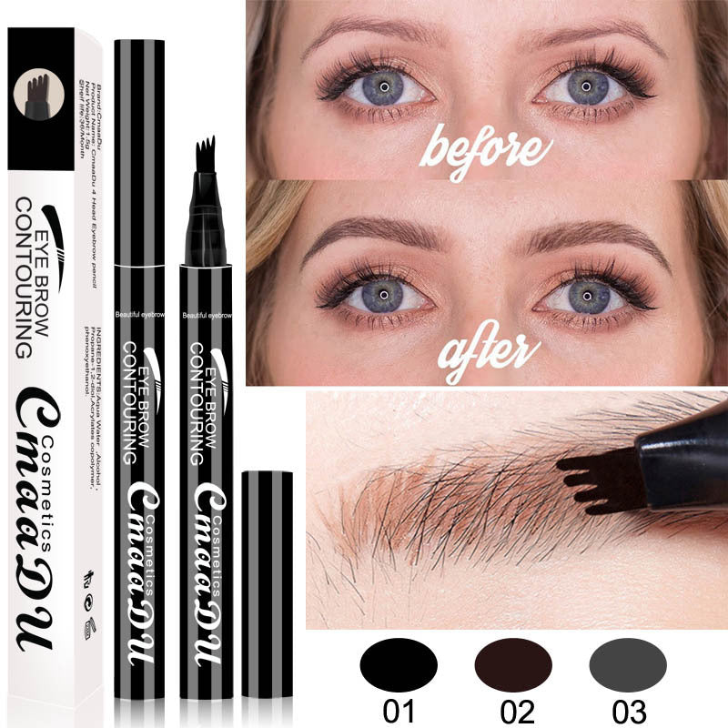 CmaaDu 4-head Eyebrow  4-point Eyebrow Pencil