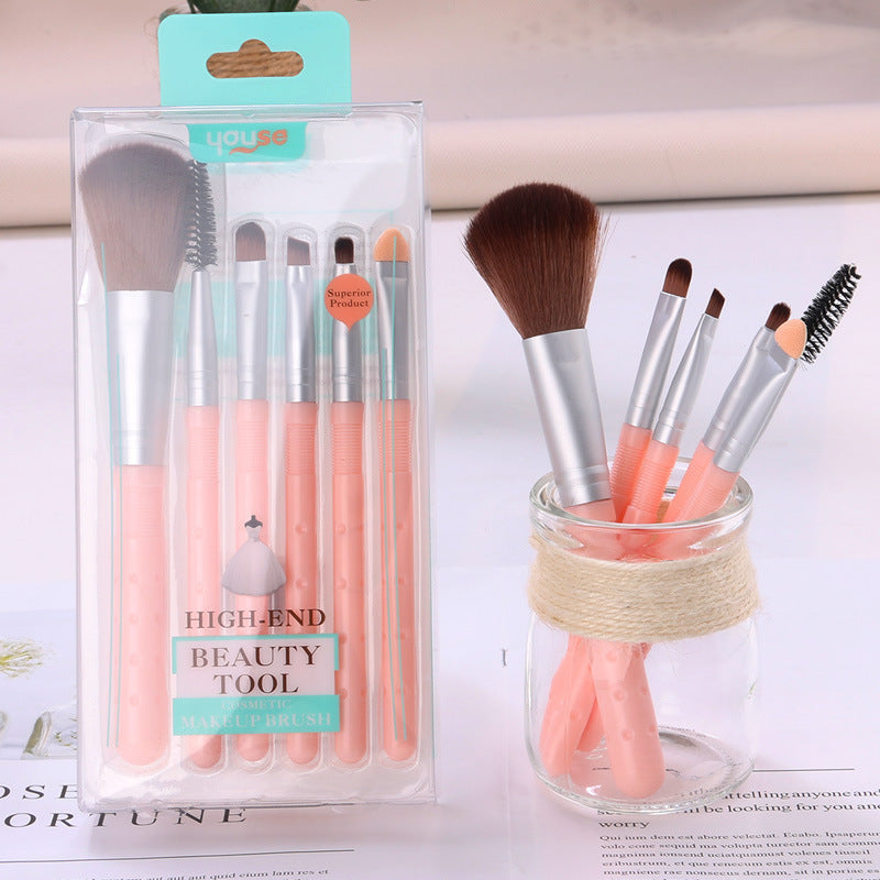 Set Of 6 Loose Powder Blush  Eye Shadow Brush Stick