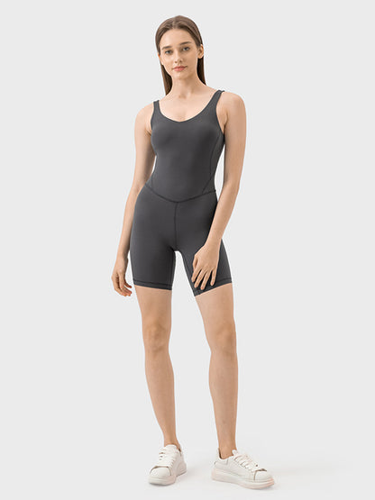 Wide Strap Active Romper