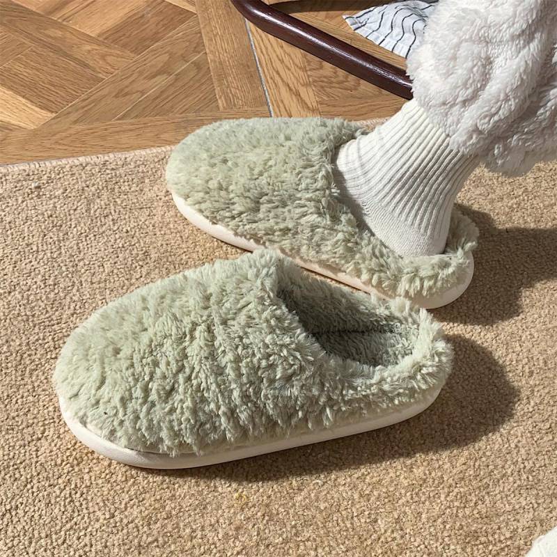 Simple Warm Cotton Slippers For Women Fashionable And Antiskid