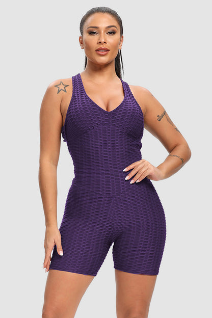 Crisscross Wide Strap Active Romper