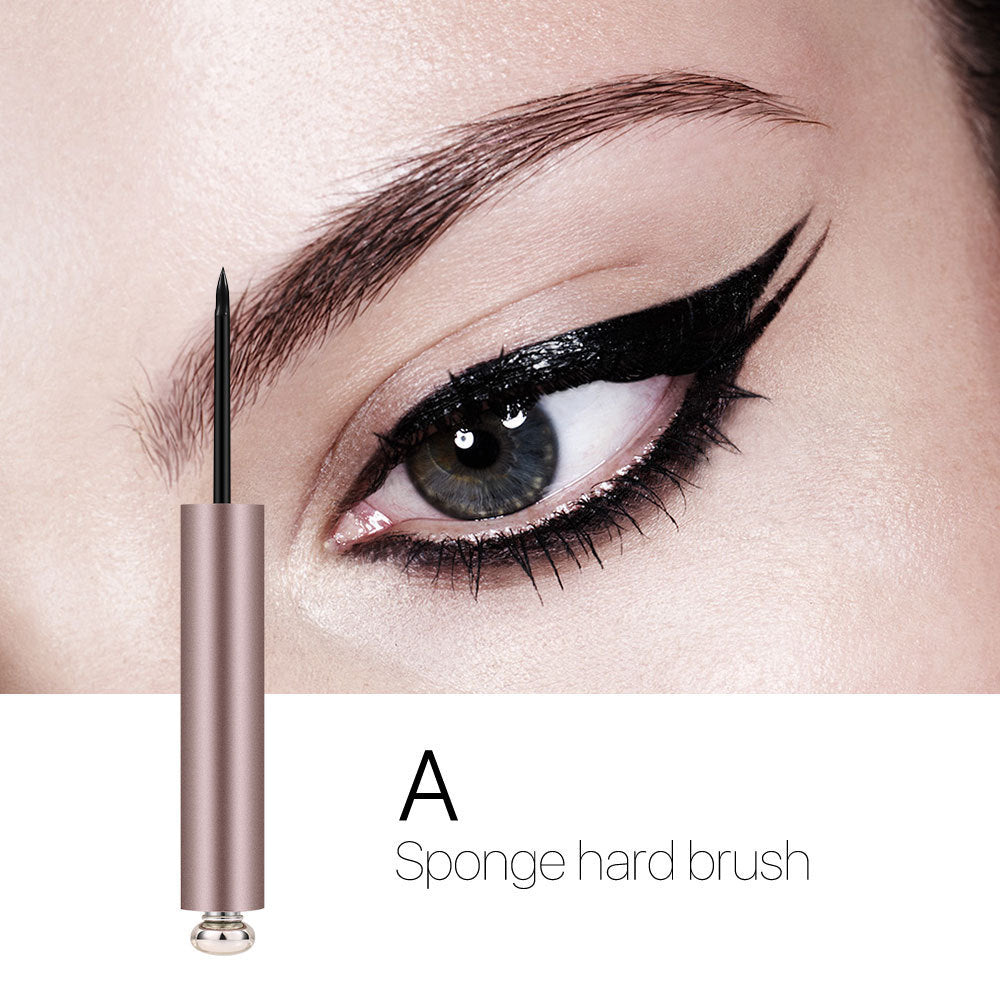 Rose Gold Beginner's Eyeliner Liquid Waterproof, Fast Drying And Non Dizzy Makeup Eyeliner Pen