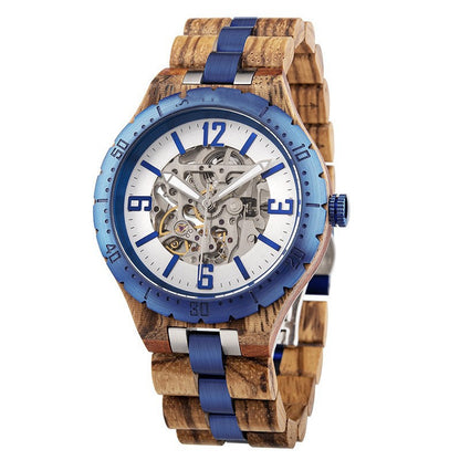 Wooden Automatic Mechanical Watches Men Luxury