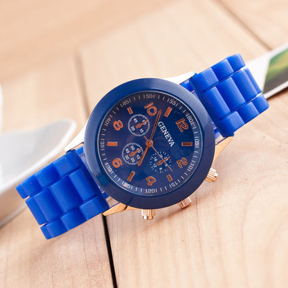 Silicone Couple Watches Trendy Fashion Men's And Women's Quartz Watch