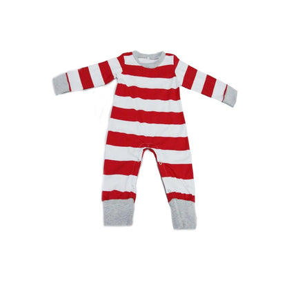 Red Striped Homewear Suit Parent-child Pajamas