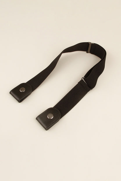 PU Elastic Snap Closure Belt