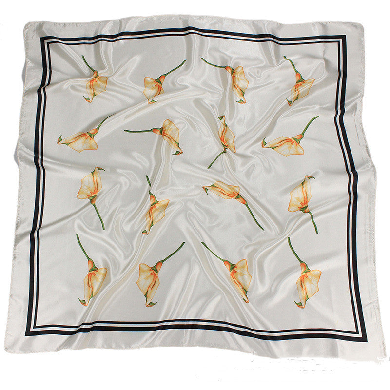 Silk Scarf Women 90x90cm  Silk Large Square Scarf