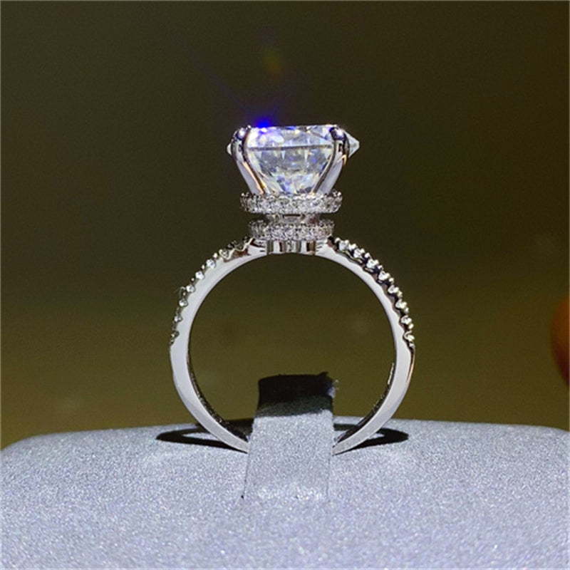 5 karaat Moissanite 925 sterling silwer ring