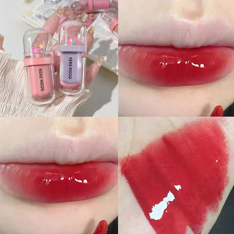 Soft Candy Jelly Lip Lacquer Water Crystal Color Lasting Nourishing Moisturizing Full Lips Student Party Lipstick