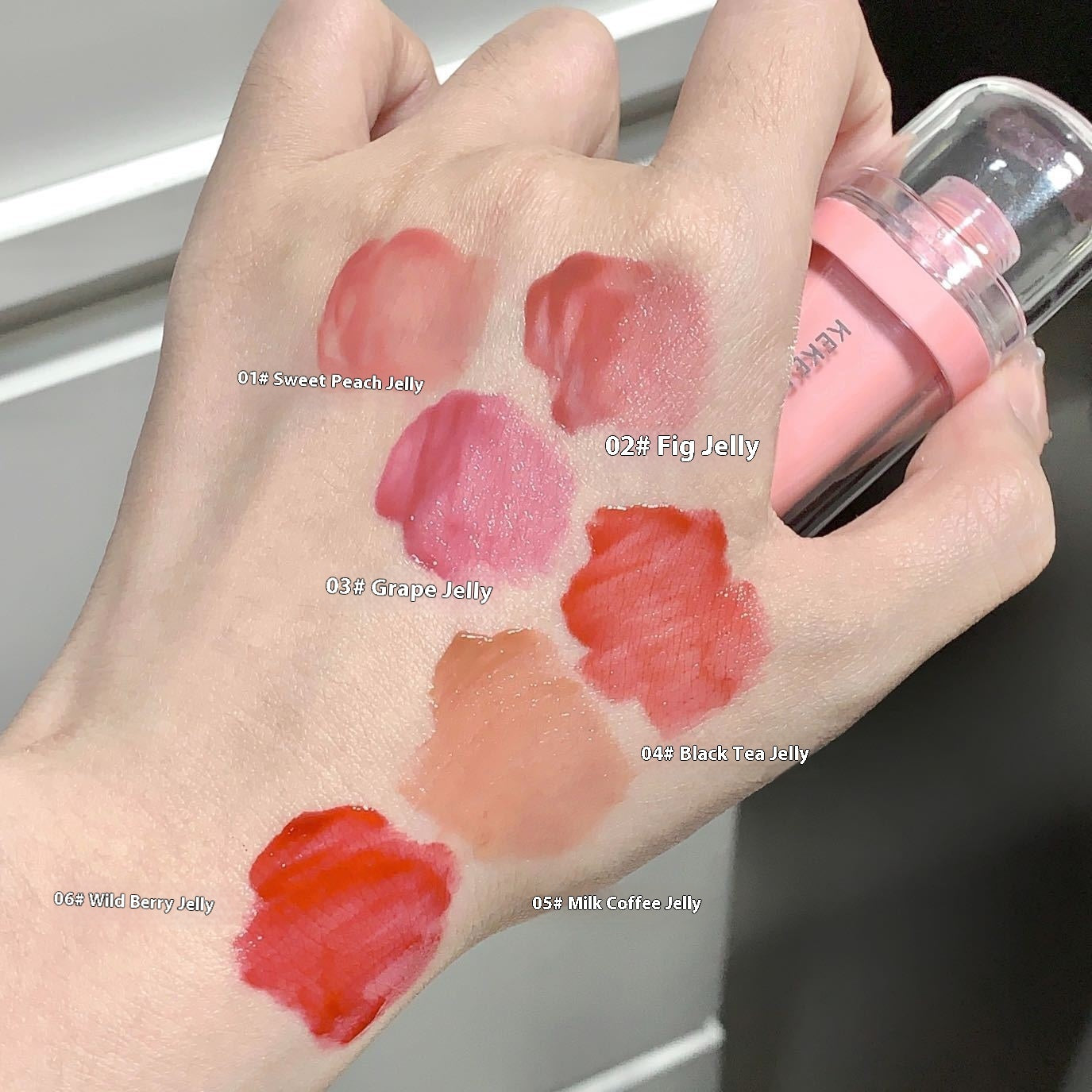 Soft Candy Jelly Lip Lacquer Water Crystal Color Lasting Nourishing Moisturizing Full Lips Student Party Lipstick