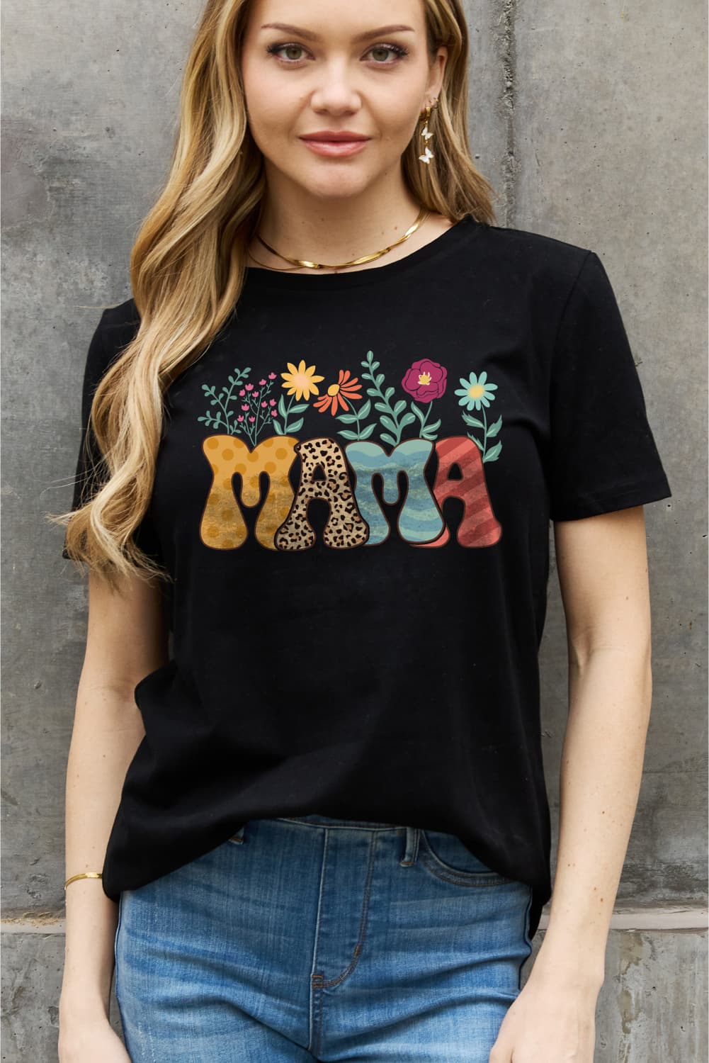 Simply Love Full Size MAMA Graphic Cotton Tee