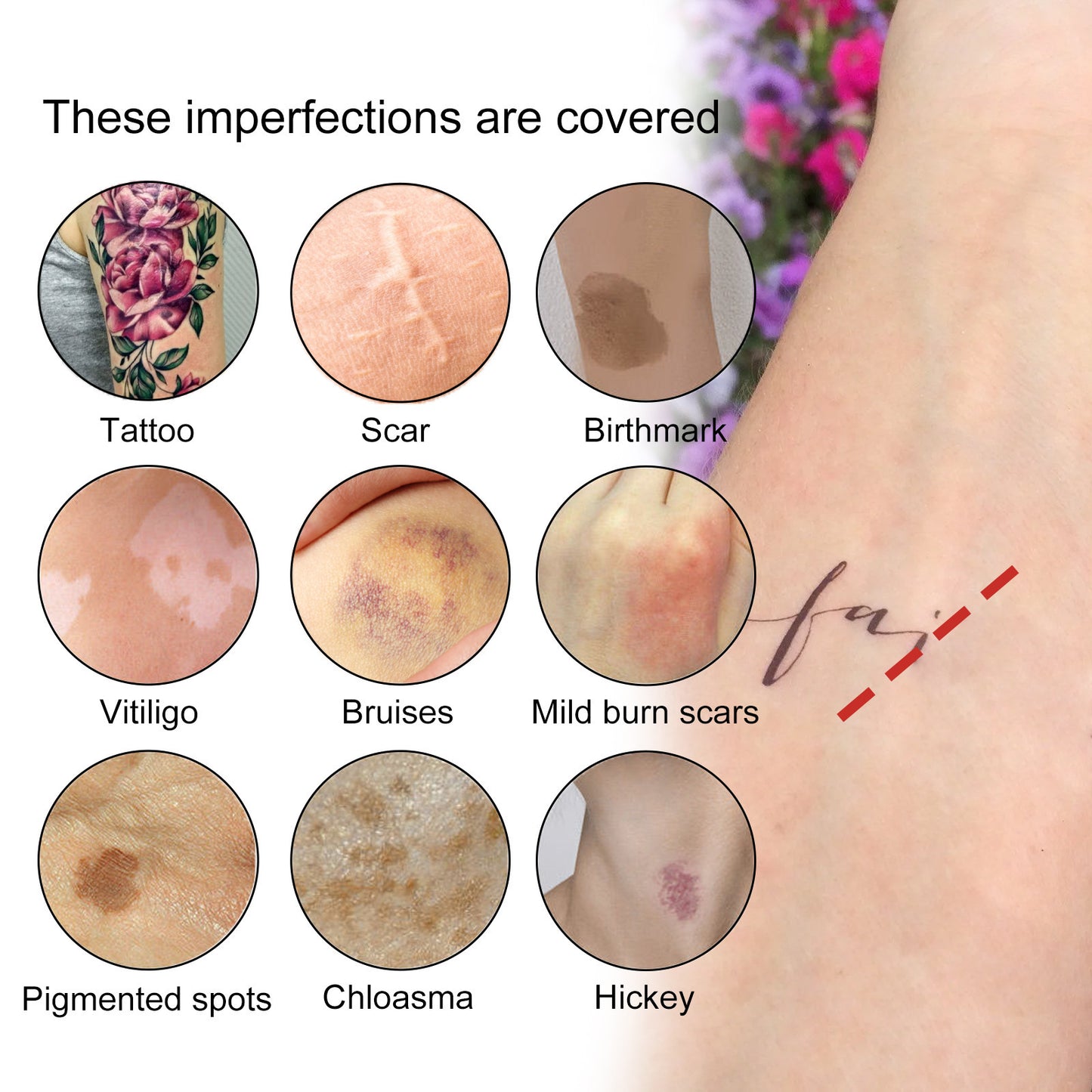 Tattoo Concealer Scar Birthmark Invisible Waterproof